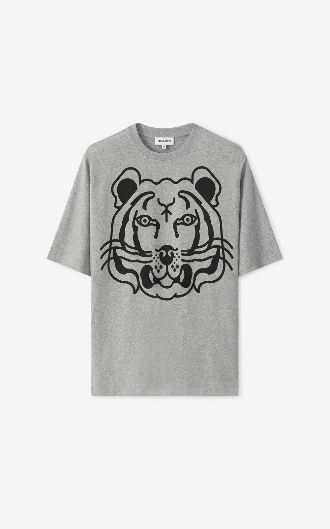 Kenzo K Tiger oversized T Shirt Grey For Mens 2179OPAGY